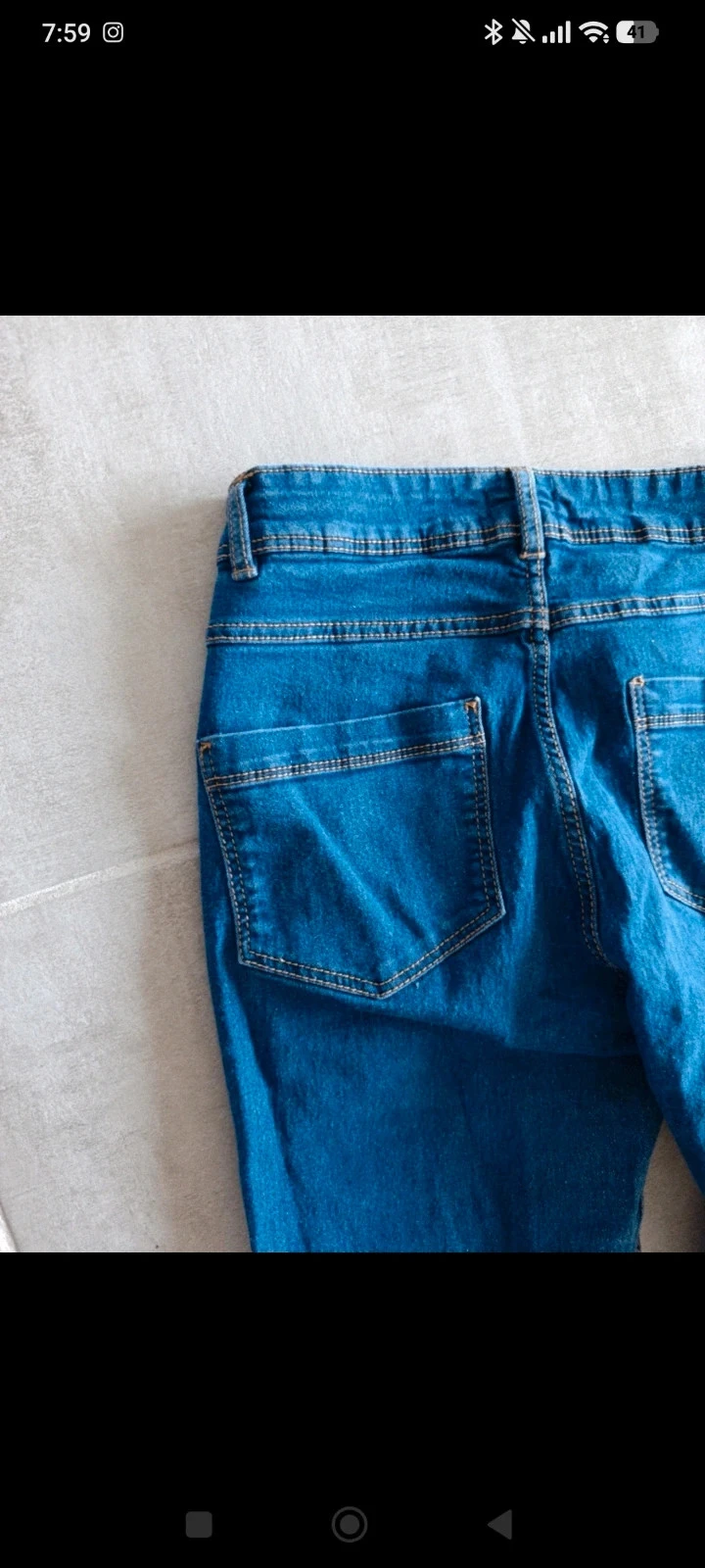 Jean Tissaia mujer T40 azul – Corte recto/slim – Stretch – photo 8